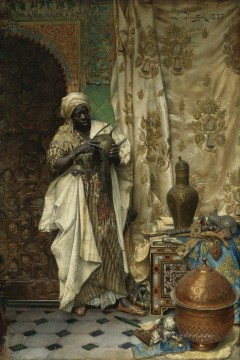 ルートヴィヒ・ドイチュ・オリエンタリズム・アラベールの視察 Oil Paintings